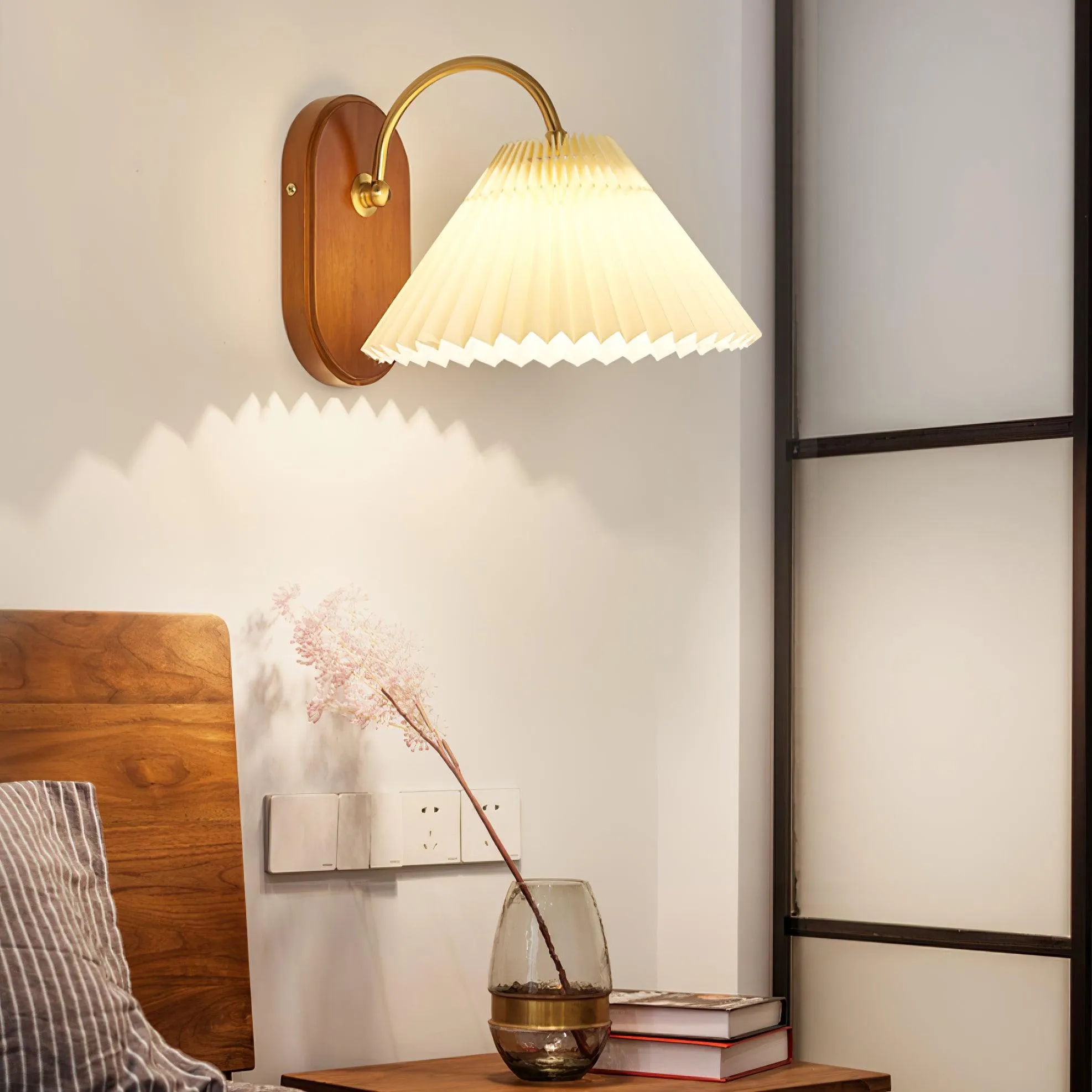 Louise Plug In Wall Lamp 12.2″