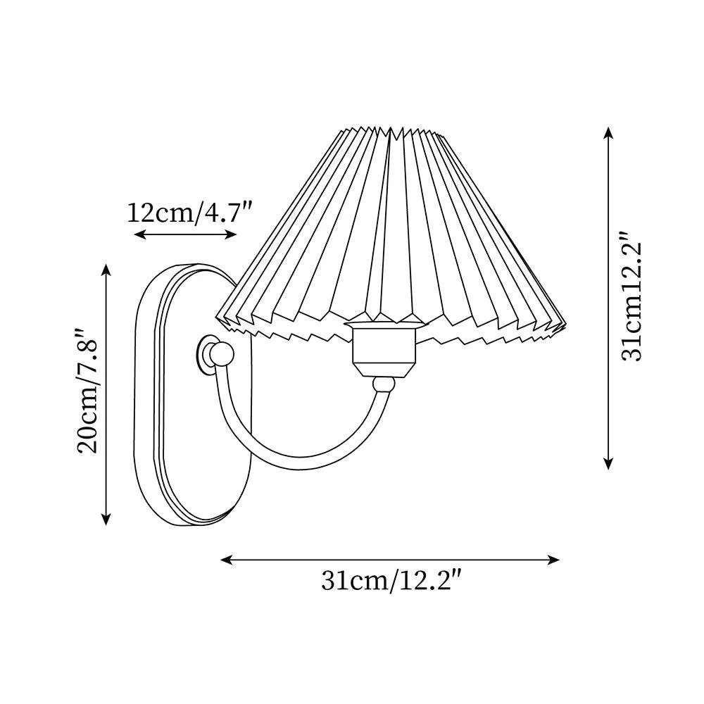 Louise Plug In Wall Lamp 12.2″