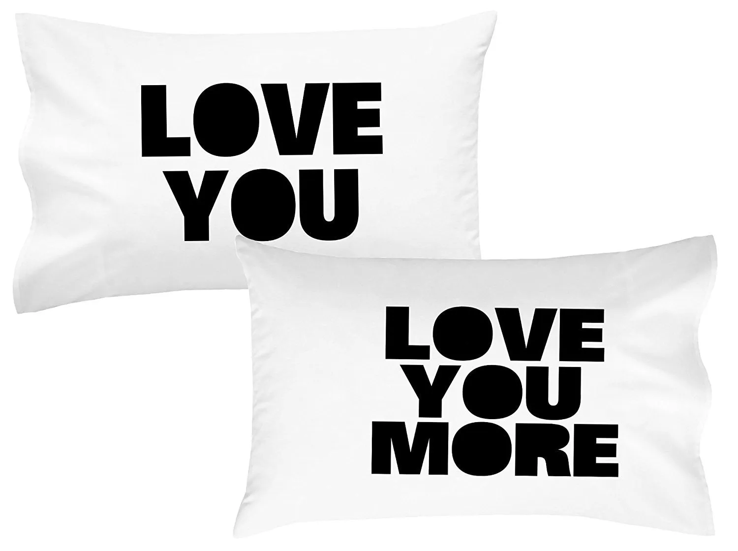 Love You Love You More Pillow Case Set (2 20x30 Pillow Case)