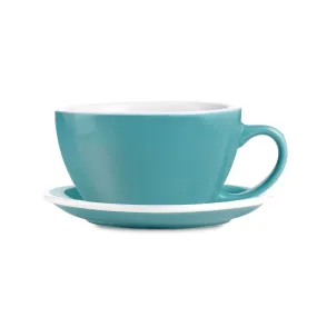 Loveramics Egg Style Cappuccino Cup & Saucer - Teal (6.7oz/200ml)