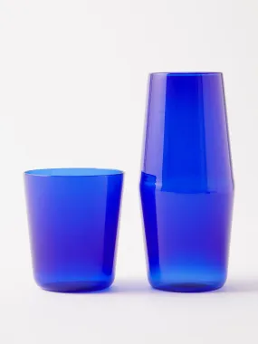 Luisa Bonne Nuit glass carafe and tumbler set