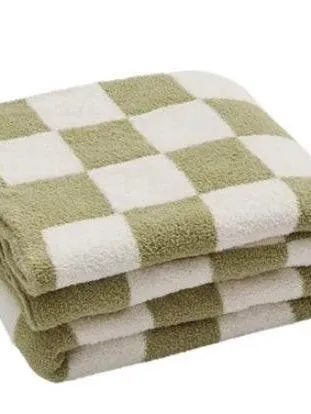 Luxe Checkerboard Throw Blanket