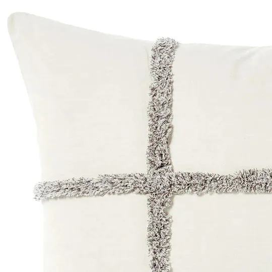 Lyndon Charcoal European Pillowcase by Linen House