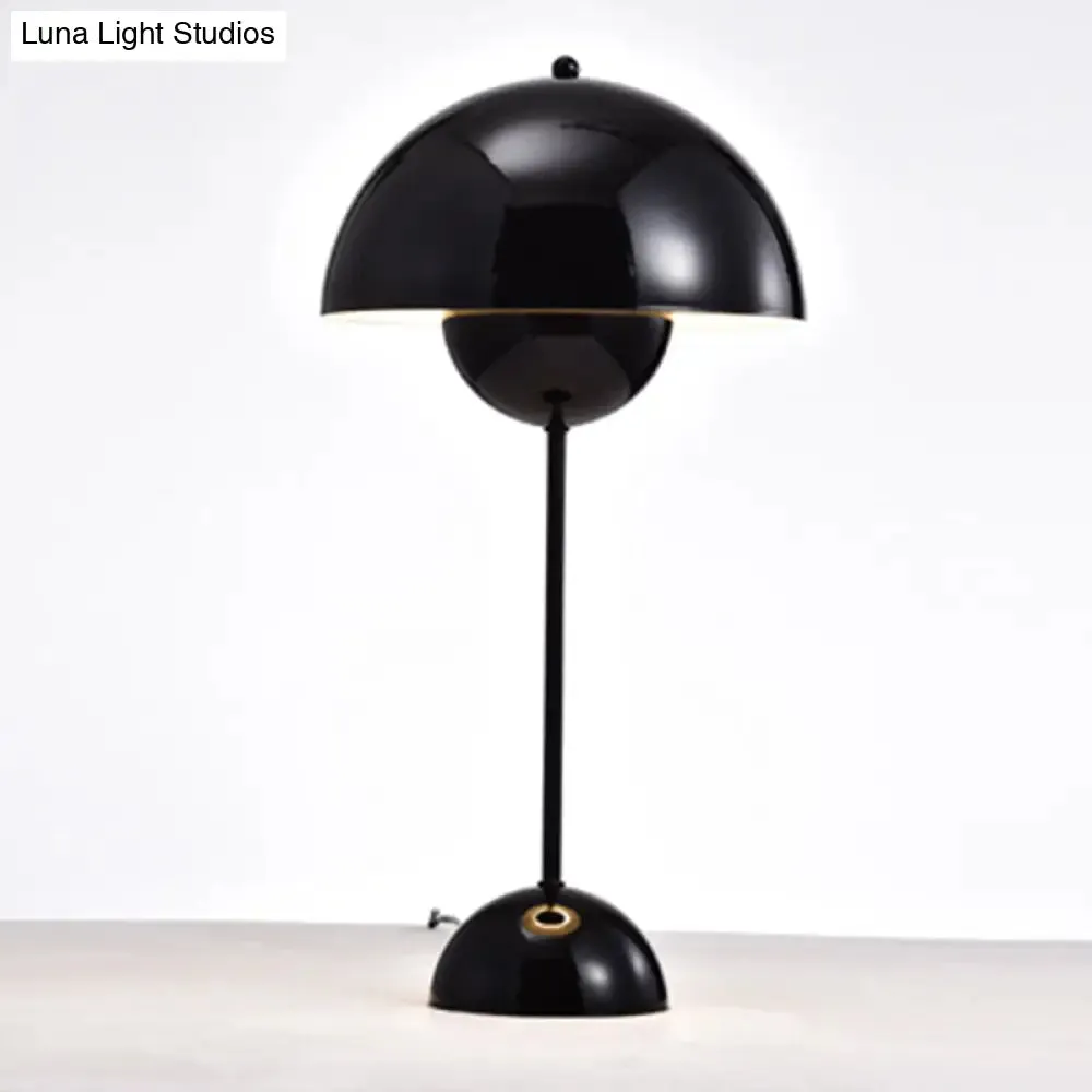 Macaroon Finish Table Lamp with Dome Shade, Ideal for Study Room or Reading Nook