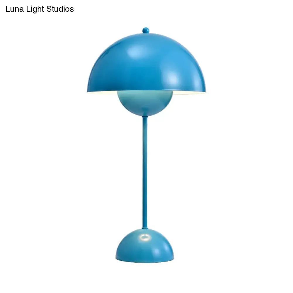 Macaroon Finish Table Lamp with Dome Shade, Ideal for Study Room or Reading Nook