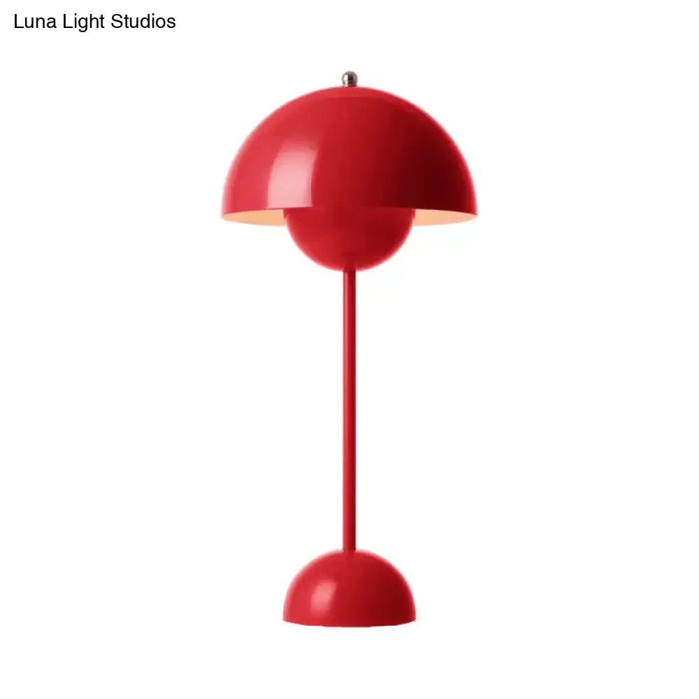 Macaroon Finish Table Lamp with Dome Shade, Ideal for Study Room or Reading Nook