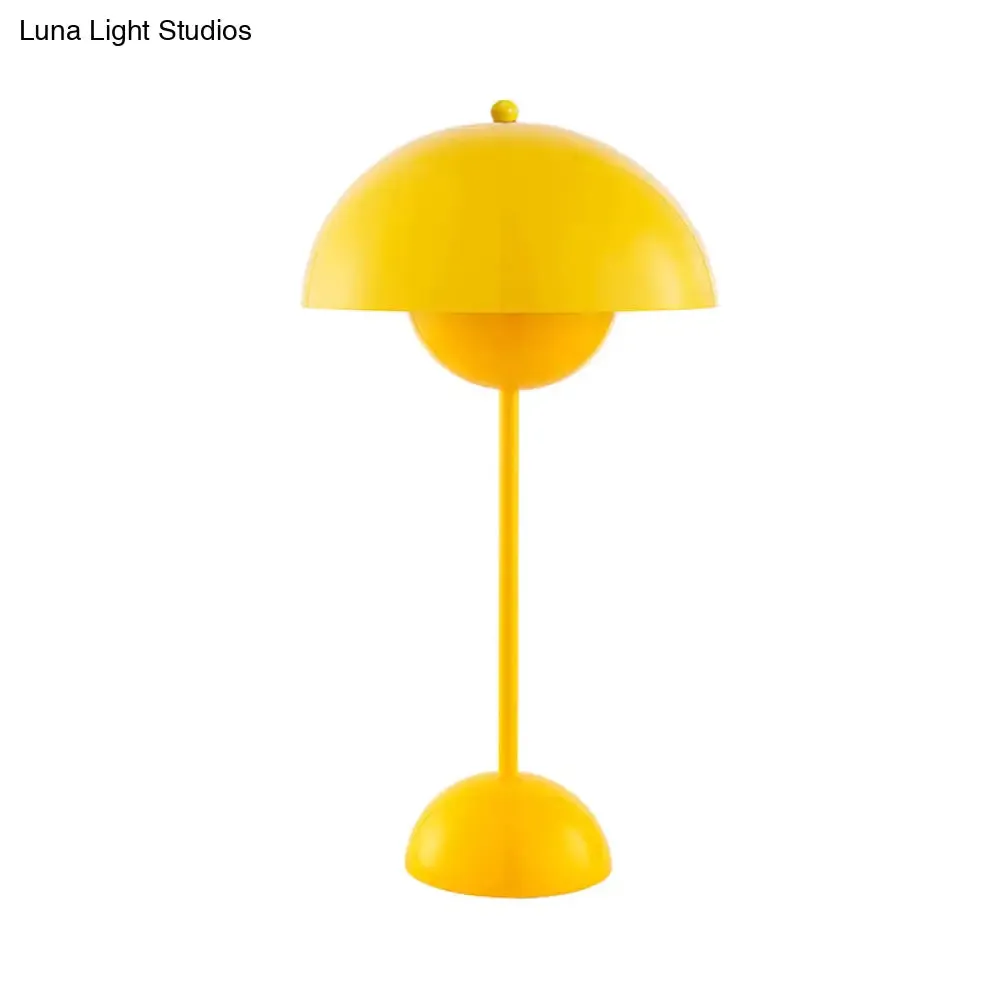 Macaroon Finish Table Lamp with Dome Shade, Ideal for Study Room or Reading Nook