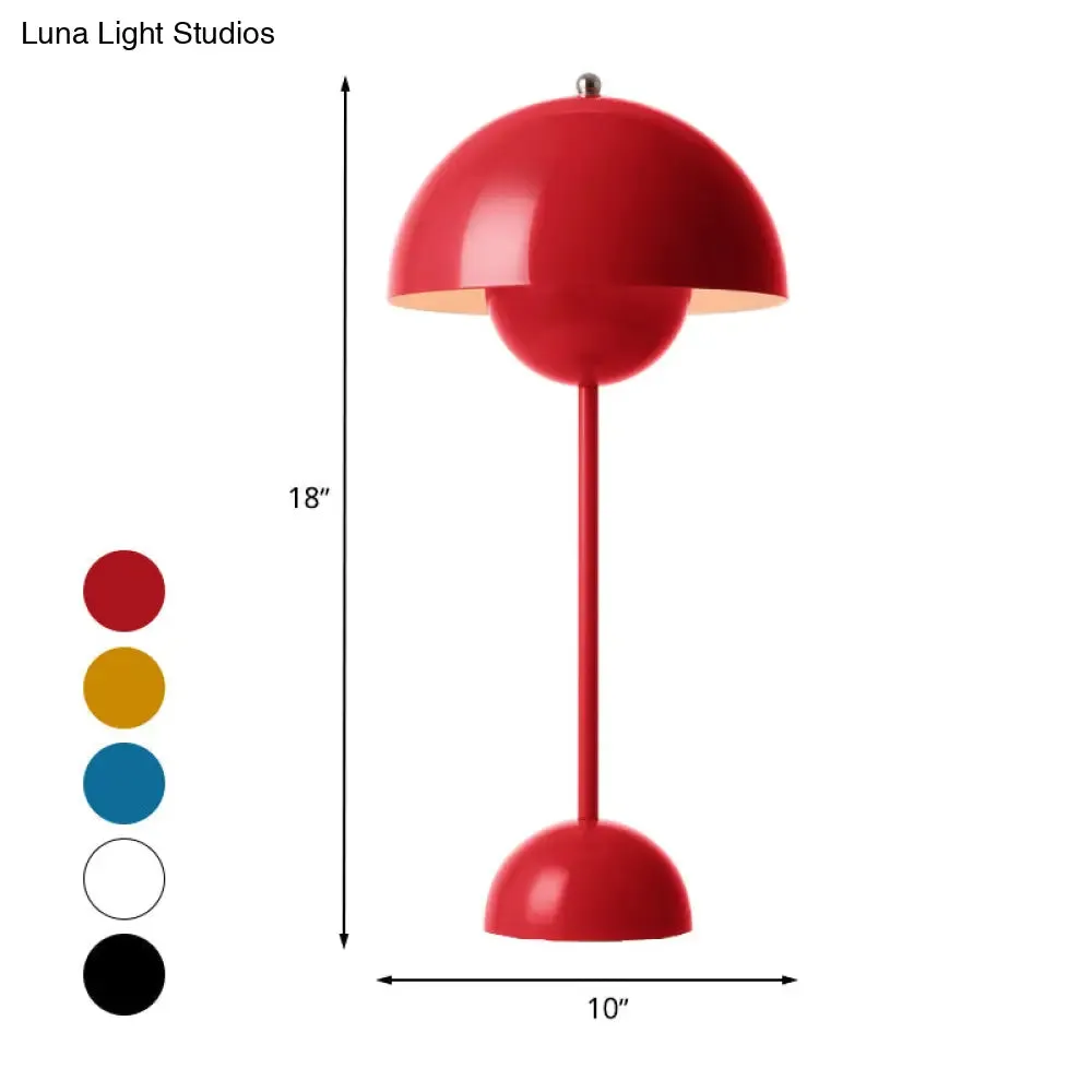 Macaroon Finish Table Lamp with Dome Shade, Ideal for Study Room or Reading Nook