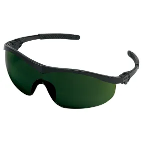 MCR Safety ST1 Safety Glasses - Black Frame - Green Shade 5.0 Lens - ST1150