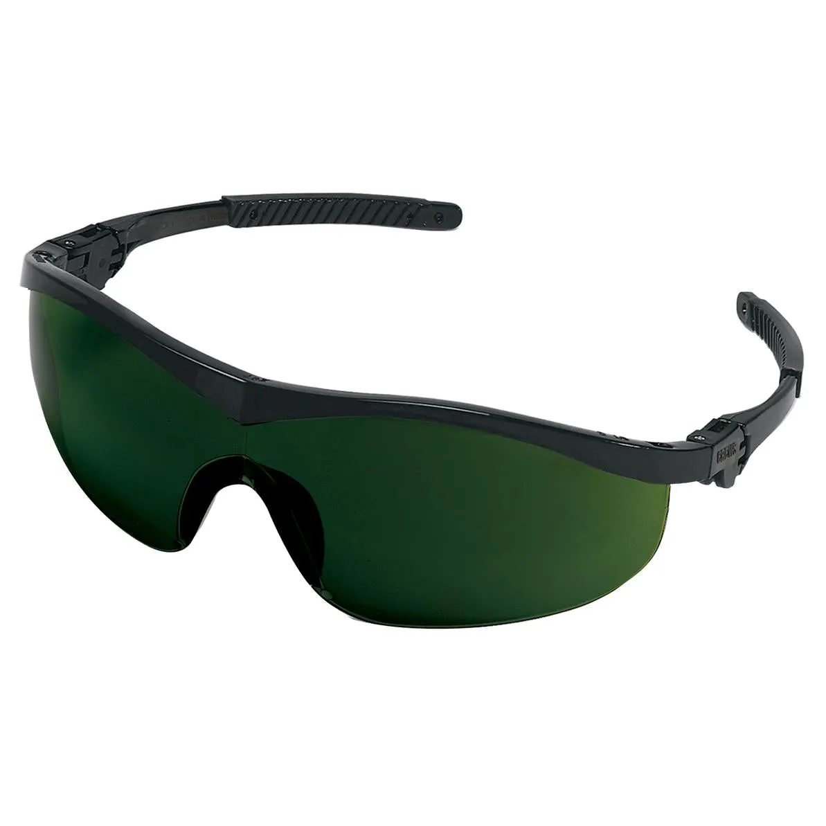 MCR Safety ST1 Safety Glasses - Black Frame - Green Shade 5.0 Lens - ST1150