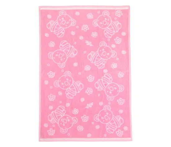 Mee Mee Soft Absorbent Bamboo Cotton Baby Towel | Reversible Baby Towel With Quick Absorb (Pink)