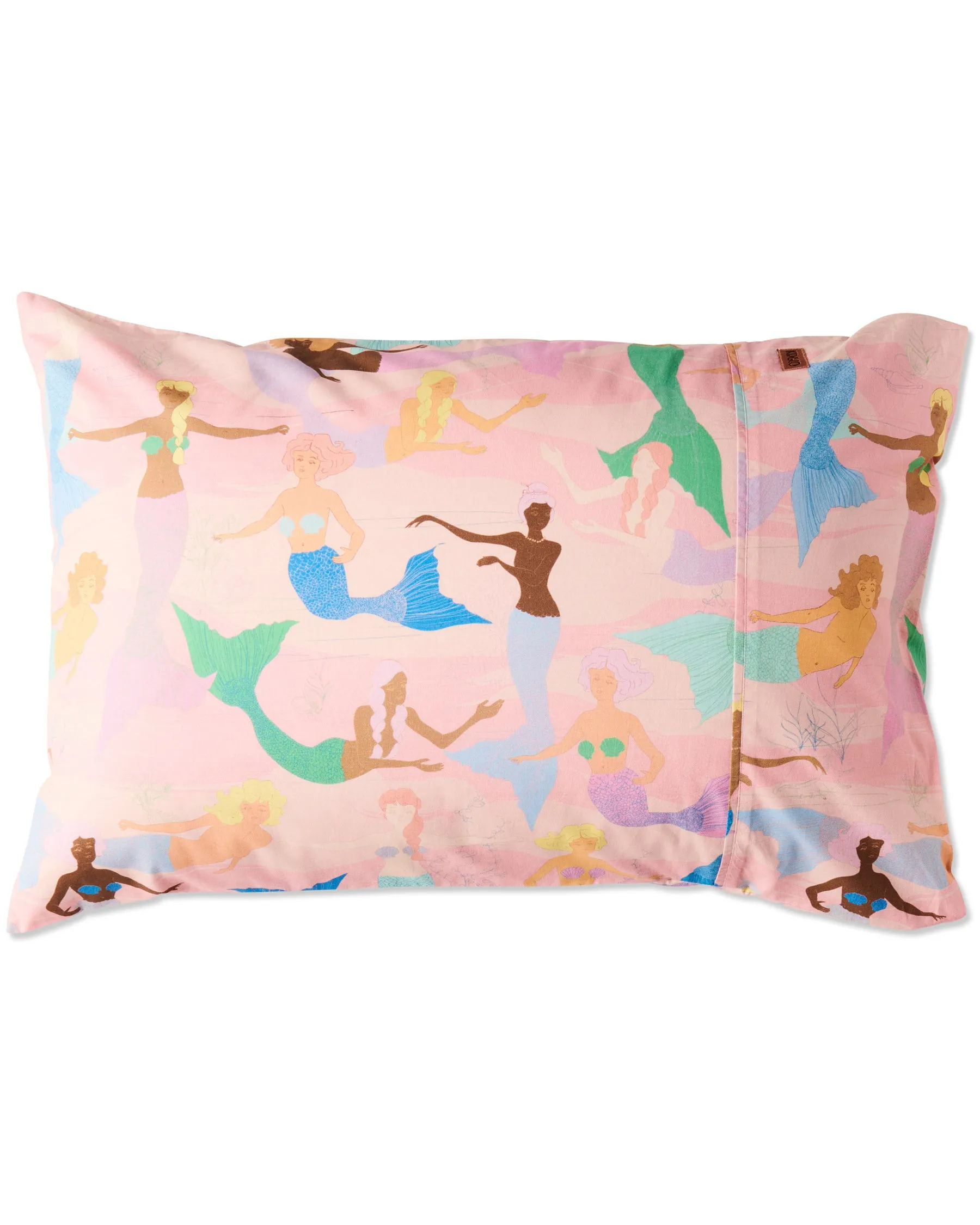 Mermaid Delight Organic Cotton Pillowcase