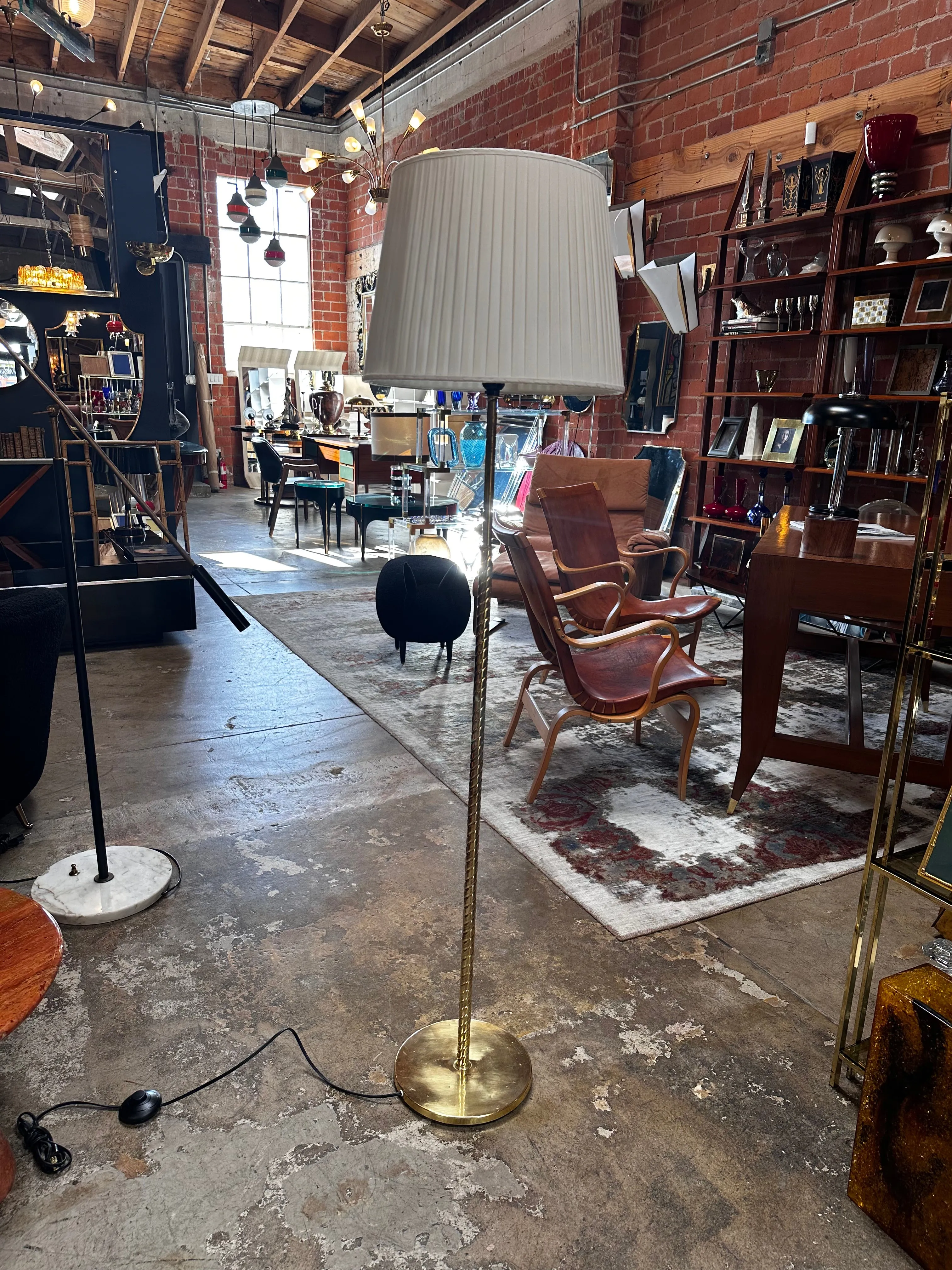 Mid Century Italian Floor Lamp 1980s