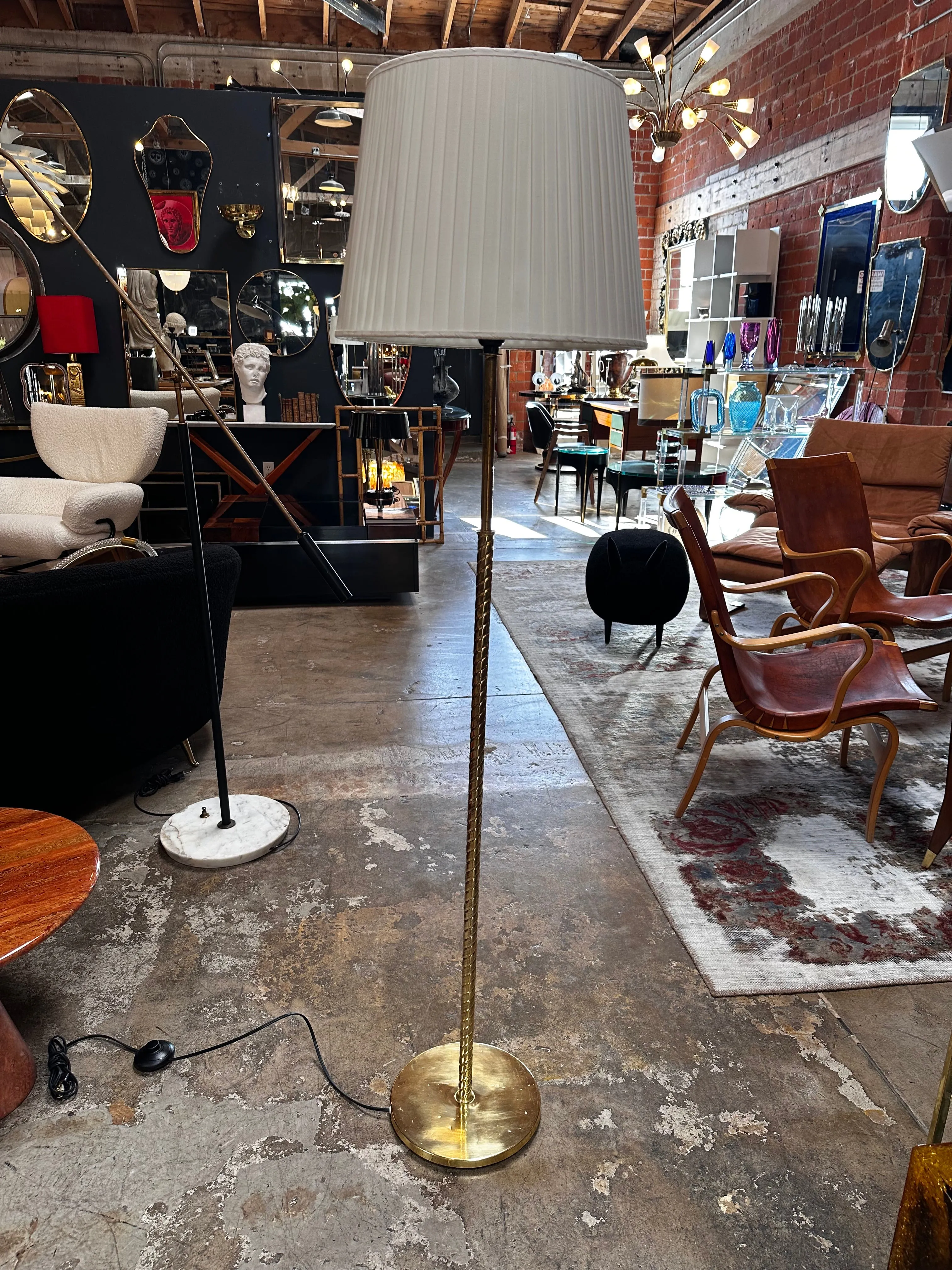 Mid Century Italian Floor Lamp 1980s