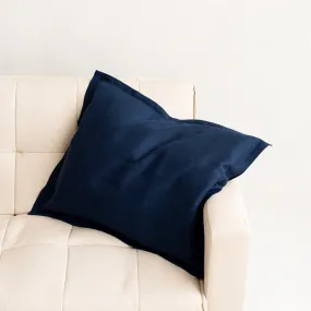 Midnight Blue Linen Pillowcase