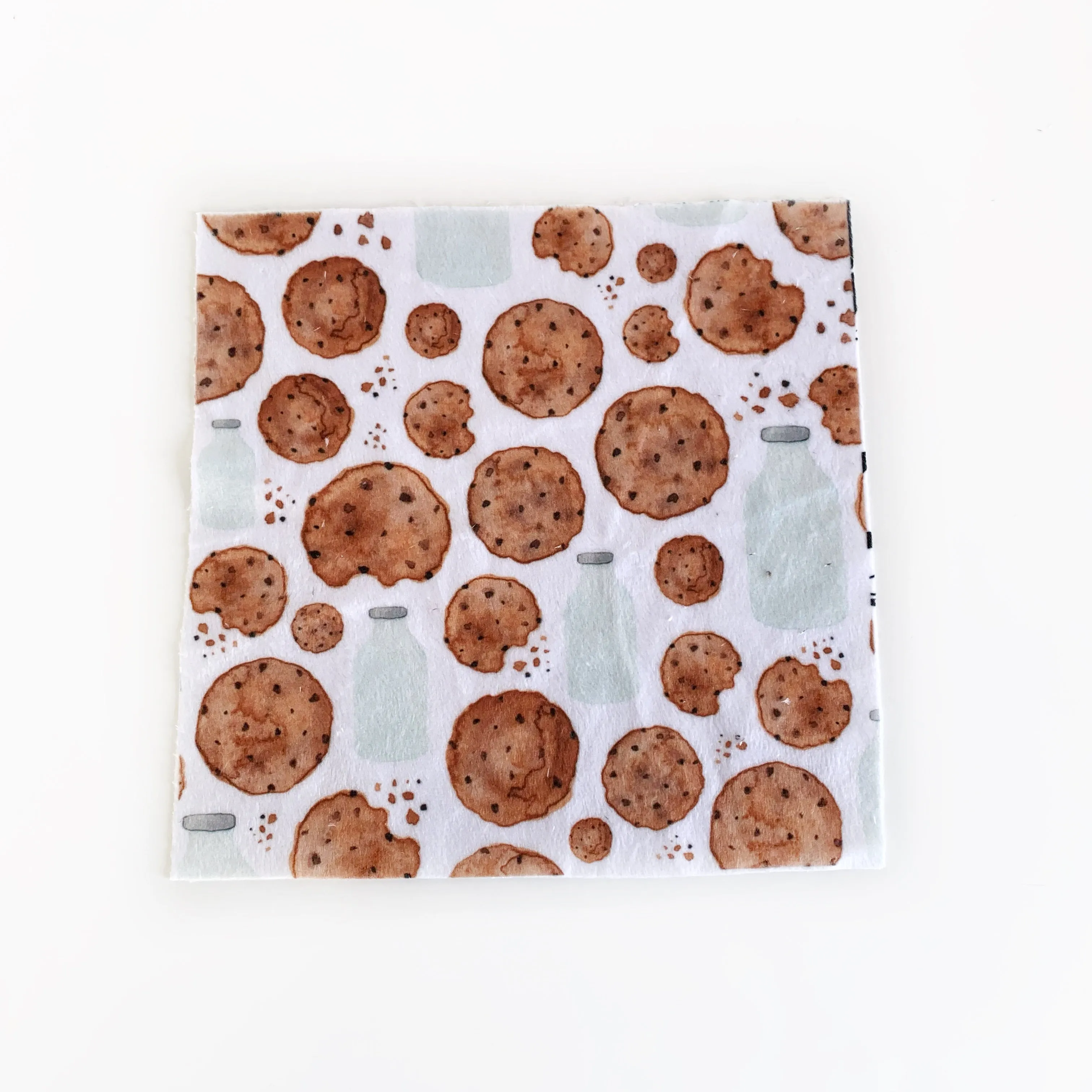 Mini Lovey or Mini Crinkle Blanket - Milk and Cookies Large