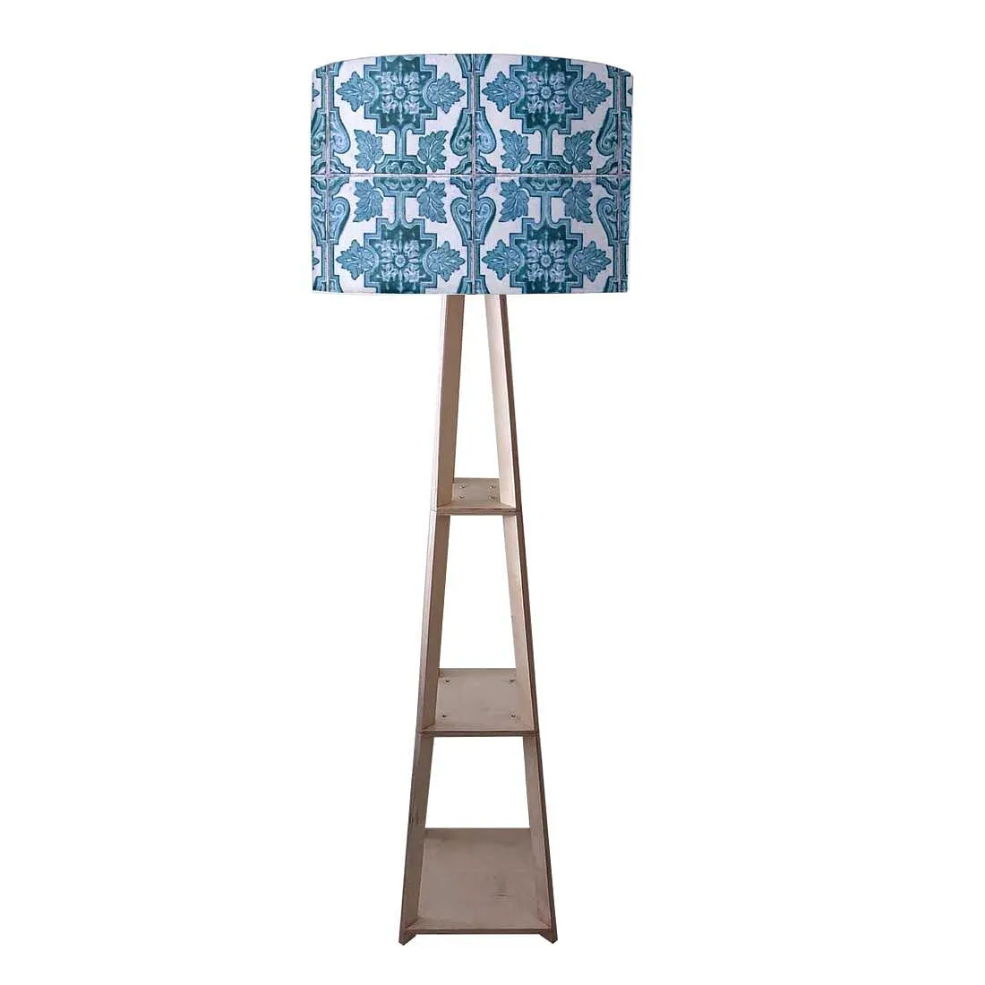 Modern Floor Lamps - Blue Tiles Pattern