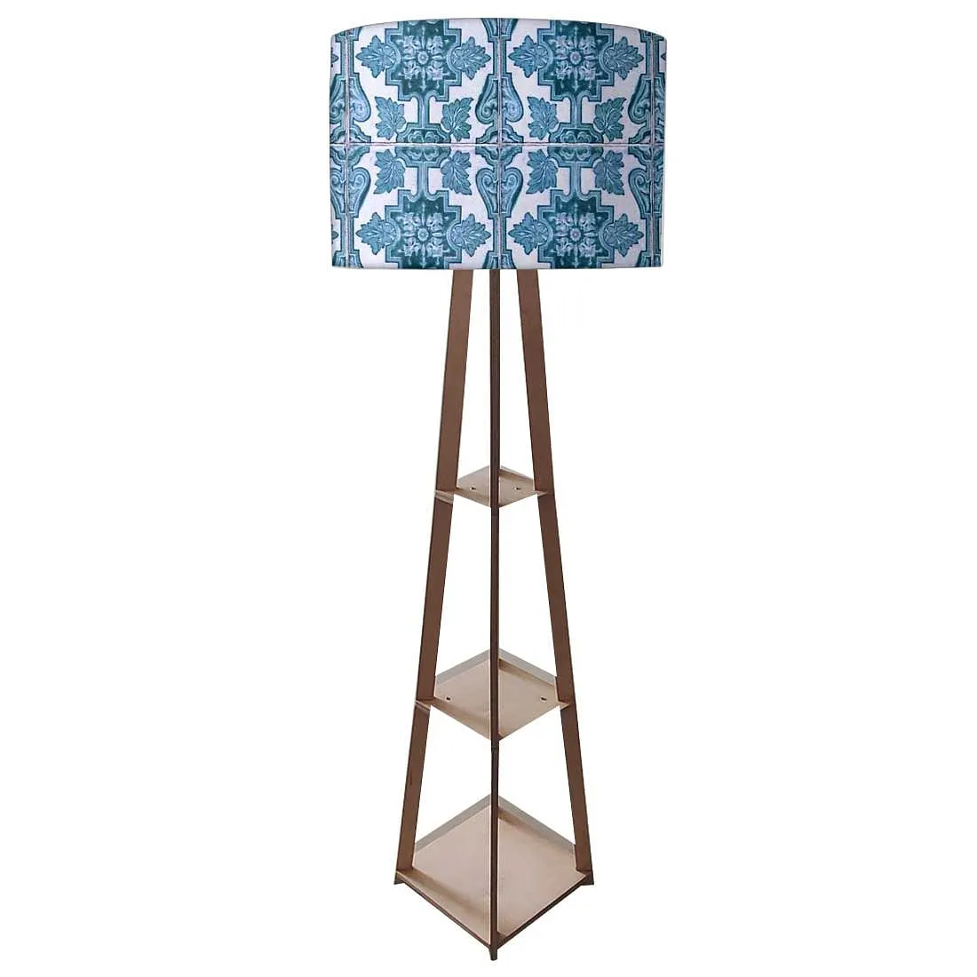 Modern Floor Lamps - Blue Tiles Pattern