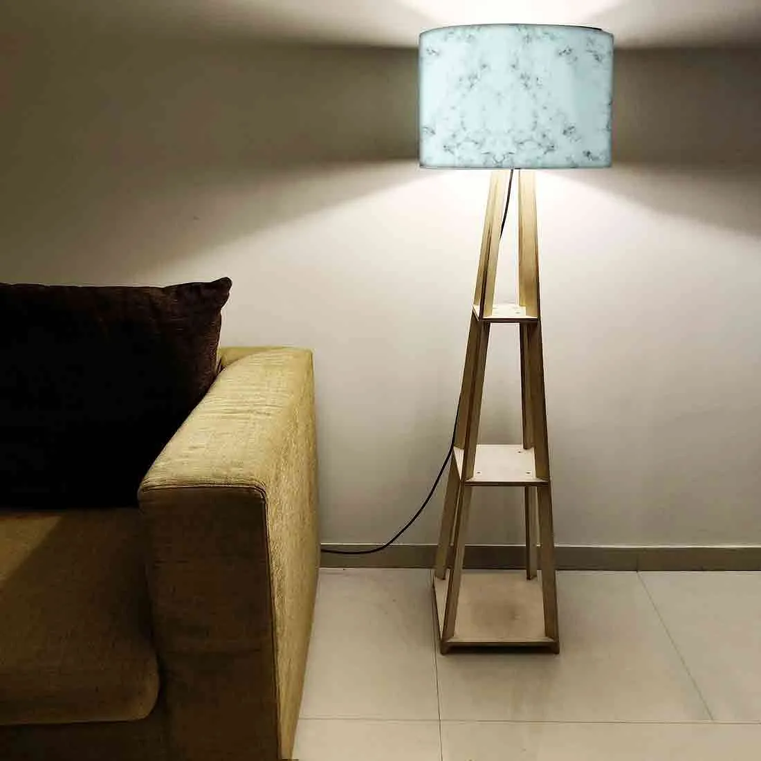 Modern Floor Lamps - Green Color Designer Marble Pastle