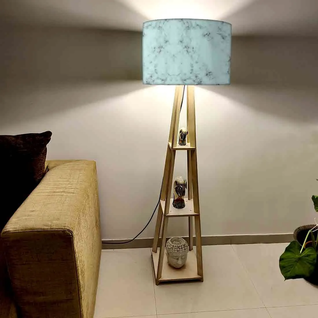 Modern Floor Lamps - Green Color Designer Marble Pastle