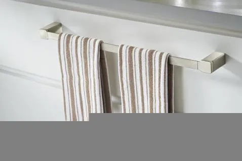 MOEN 90 Degree brushed nickel 18" towel bar