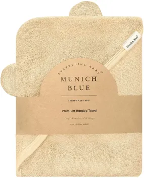 Munich Blue Hooded Towel - Wild Oats