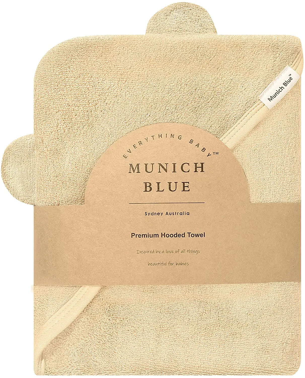 Munich Blue Hooded Towel - Wild Oats