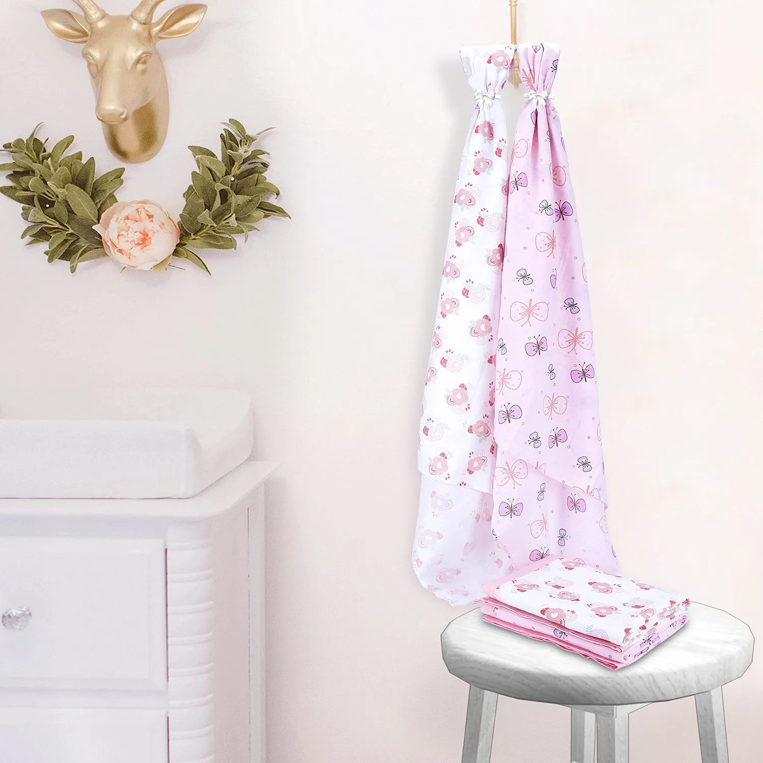 Muslin Blanket - 6 Layered - Butterfly/Floral Print