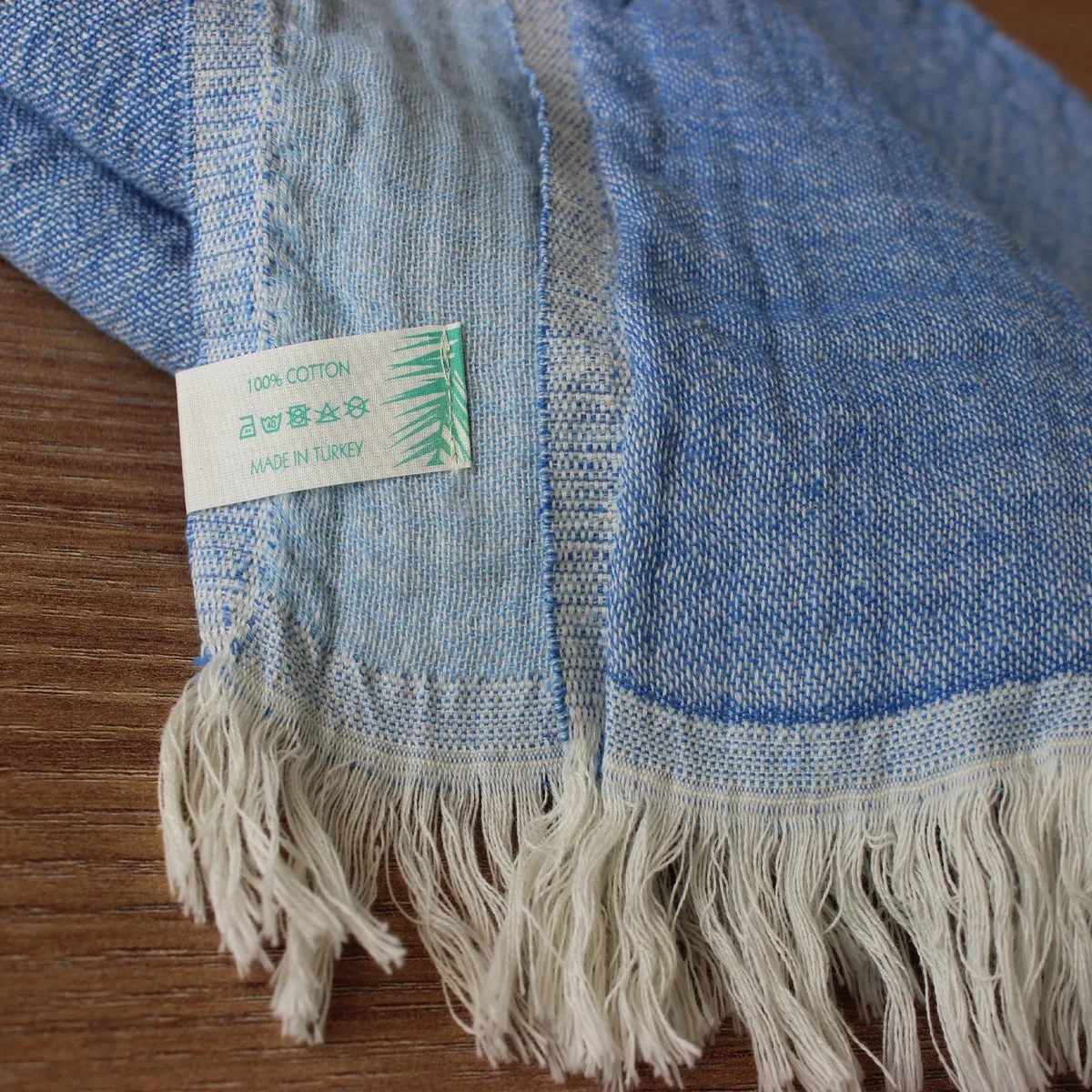 Muslin Blue Turkish towel