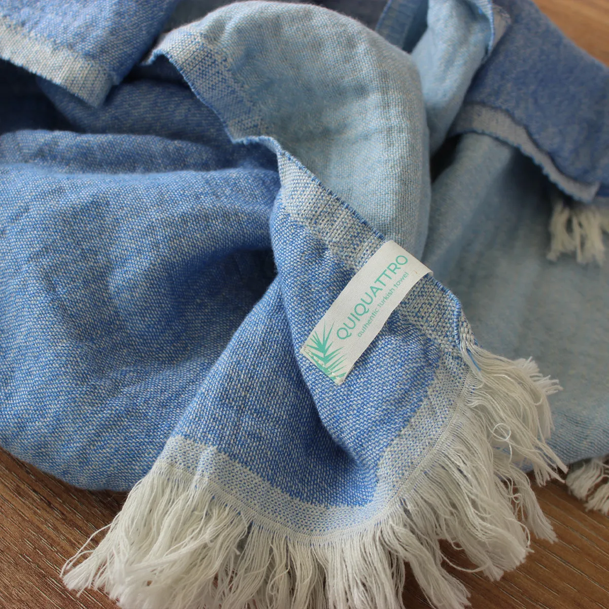 Muslin Blue Turkish towel