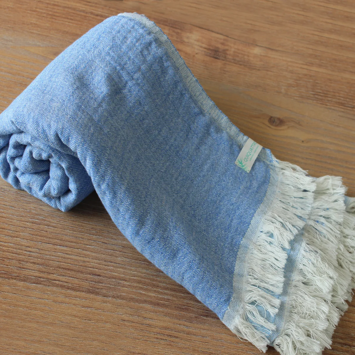 Muslin Blue Turkish towel