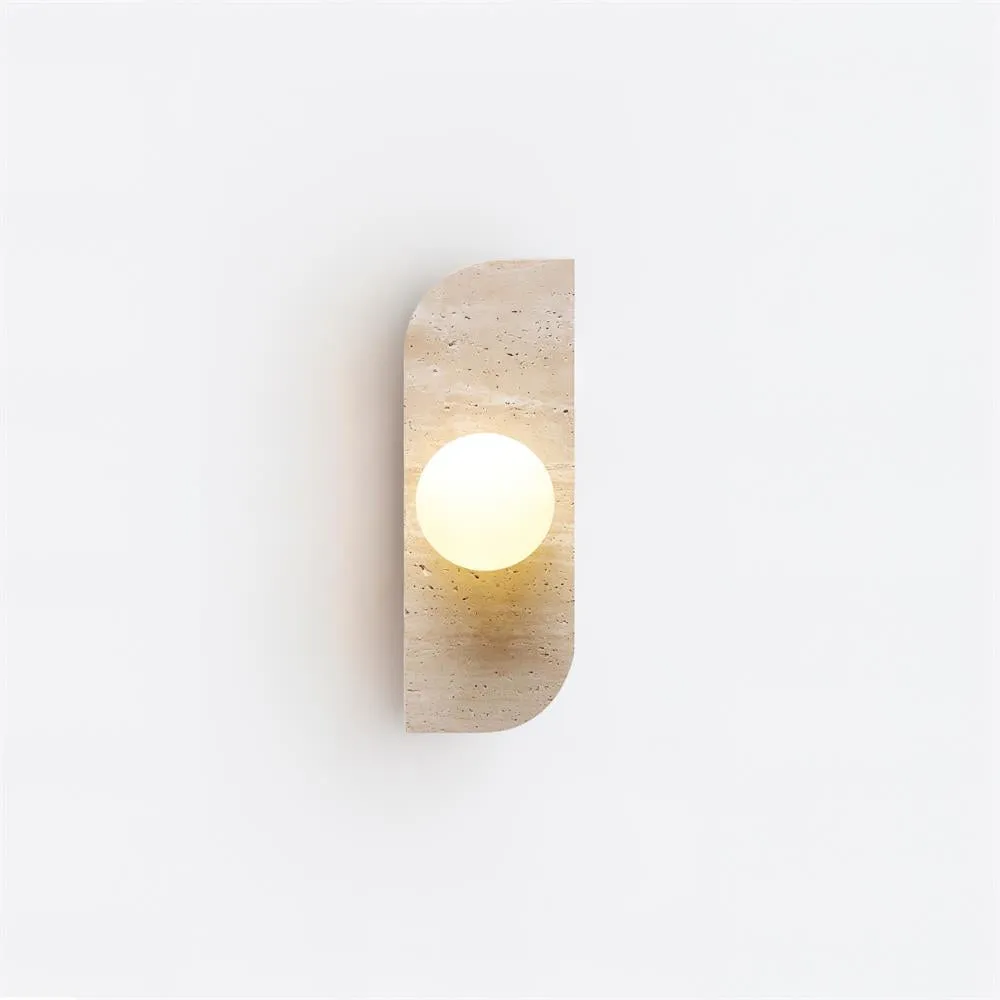 Neptune Travertine Wall Lamp