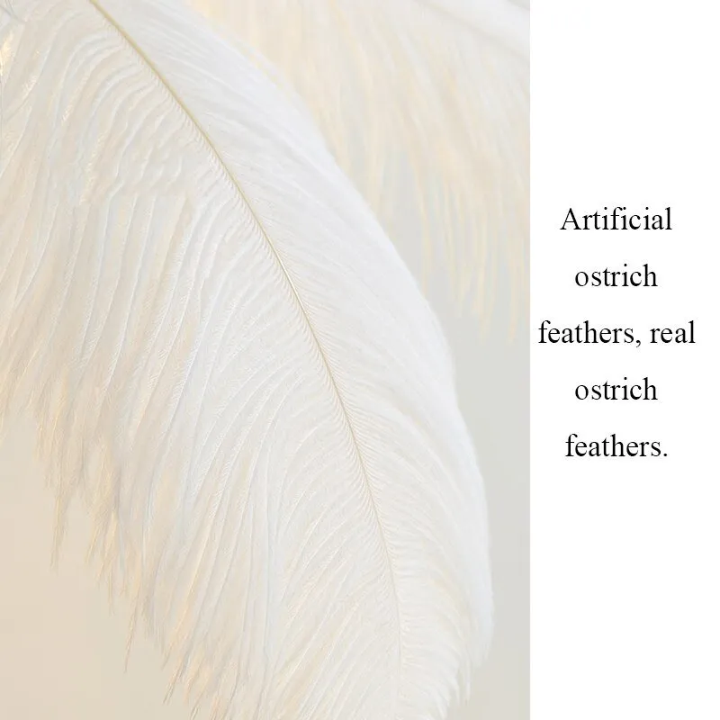 Nordic LED Floor and Table Lamp with Feather Design