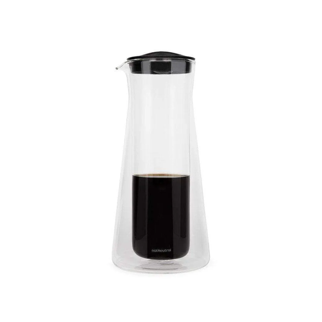 notNeutral Gino 2.5 Cup Glass Coffee Carafe