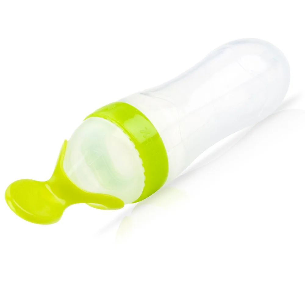 Nuby Natural Touch Silicone Travel Infant  Feeder, 3 Ounce.