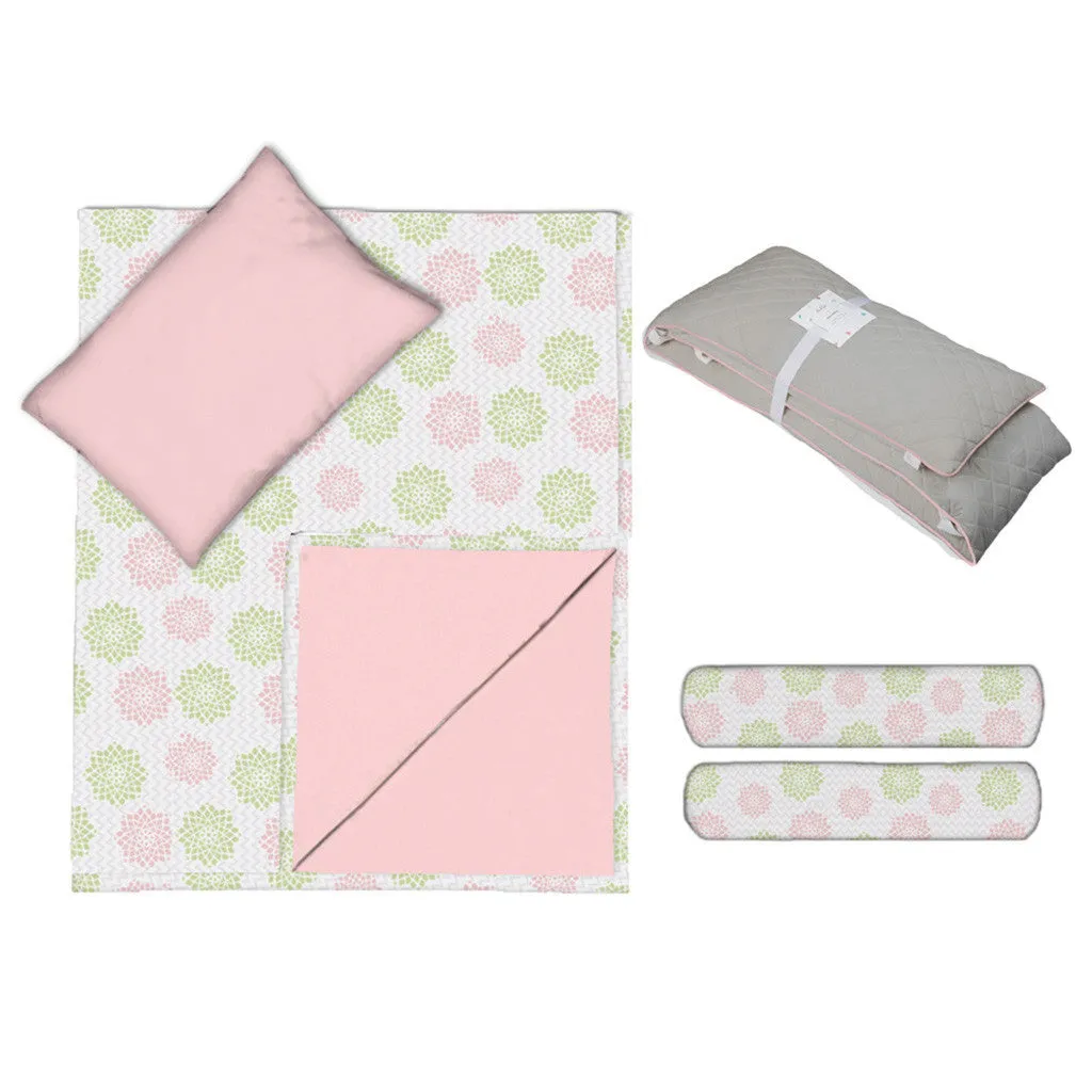 Nursery Bedding Set <br> Herringbone Floral <br> <span style="font-size: 11px; font-family:Helvetica,Arial,sans-serif;">Can Be Personalised</span>