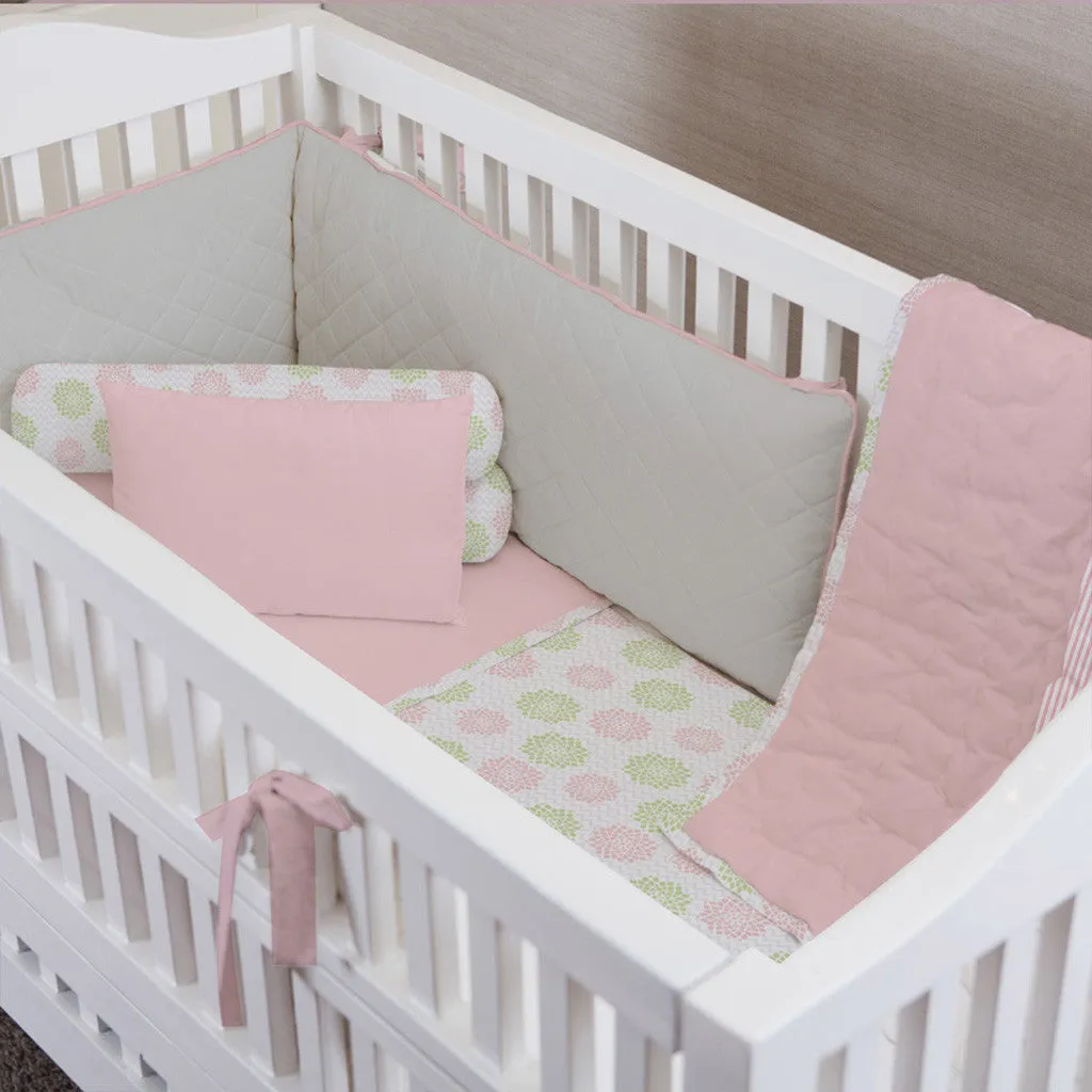 Nursery Bedding Set <br> Herringbone Floral <br> <span style="font-size: 11px; font-family:Helvetica,Arial,sans-serif;">Can Be Personalised</span>