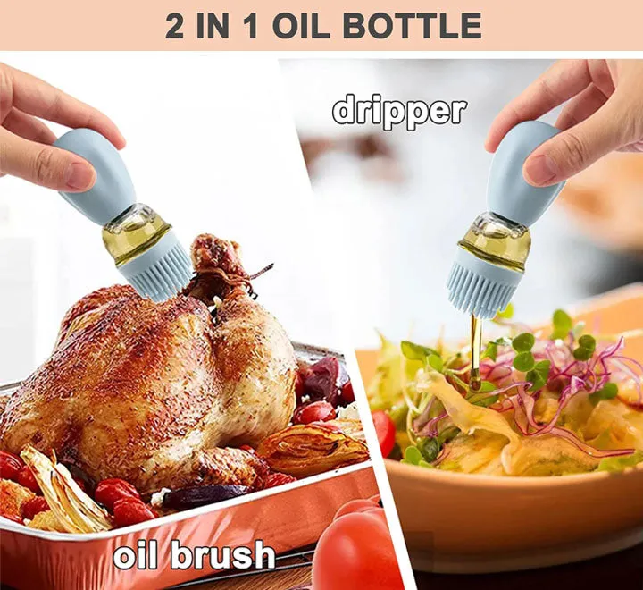 Oil Disperser Glass Bottle With Silicone Head