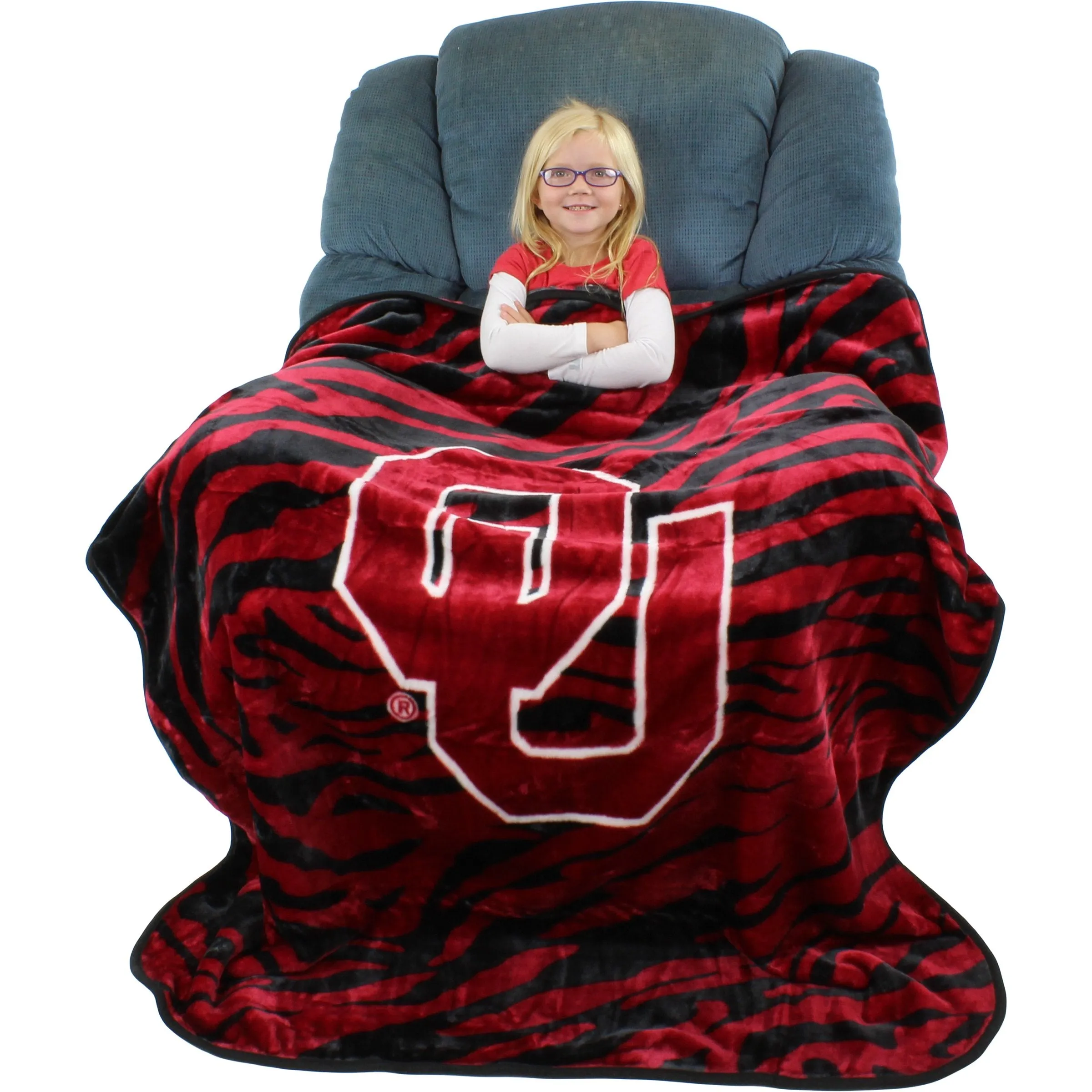 Oklahoma Sooners Raschel Throw Blanket