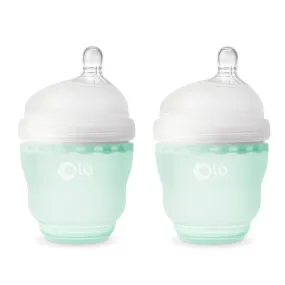 OlaBaby Silicone Gentle Bottle 120ml 2pk Mint