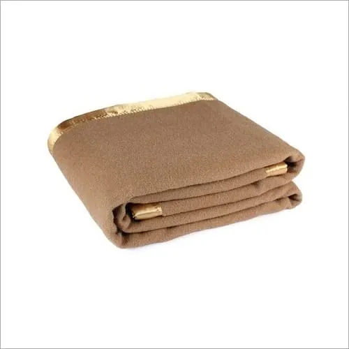 OMAJA HOME Marino Hosiery Wool Hospital Blanket Specially for Hospital, Clinic, Hotel, Guest House Pack of 1(Brown)