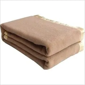 OMAJA HOME Marino Hosiery Wool Hospital Blanket Specially for Hospital, Clinic, Hotel, Guest House Pack of 1(Brown)