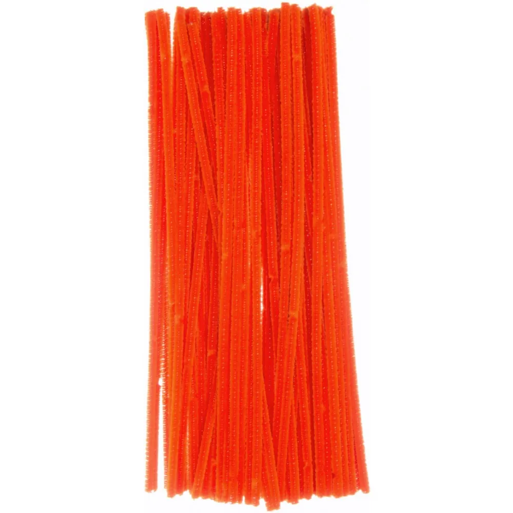 Orange Jumbo Chenille Stems