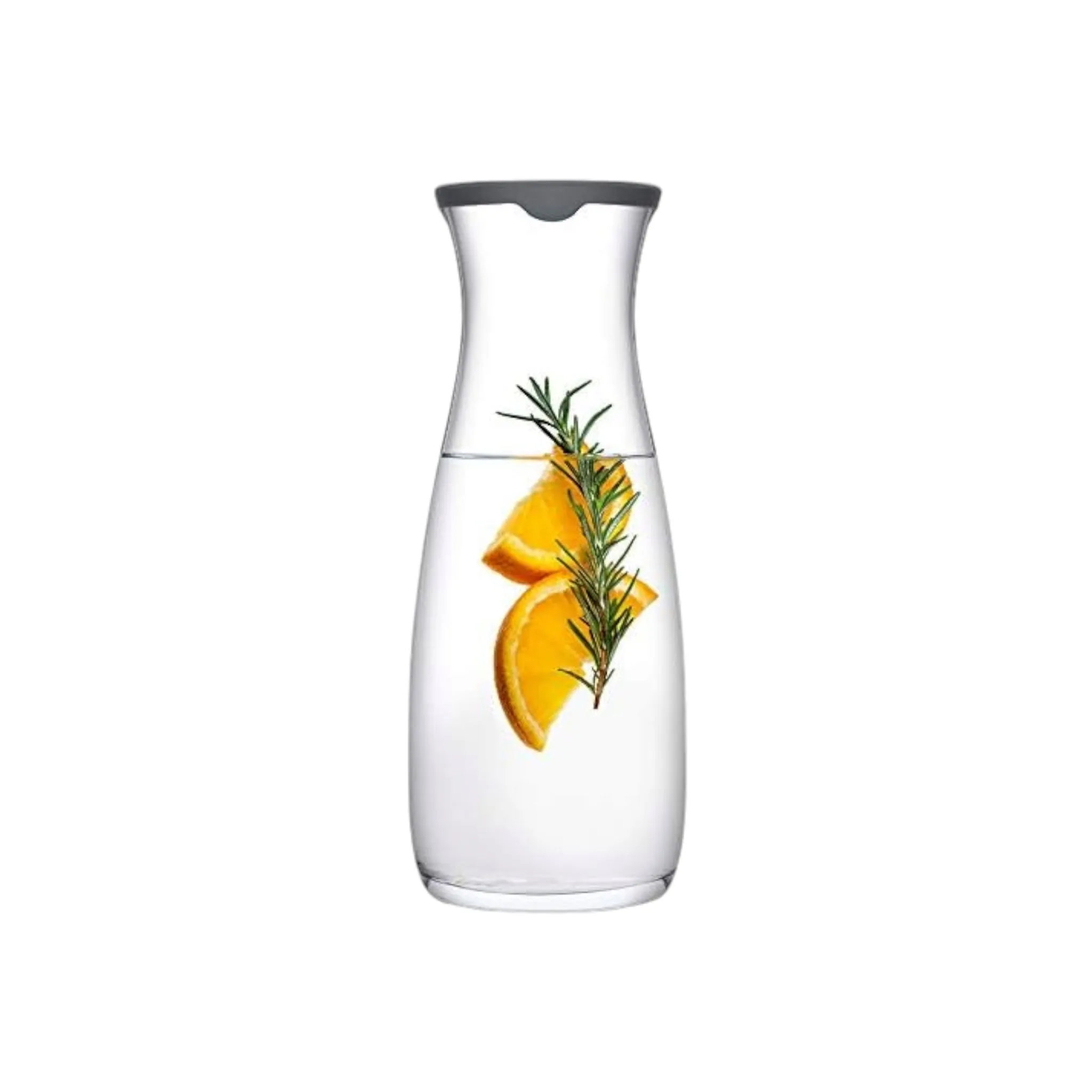 Pasabahce Amphora  Glass Carafe 1.18L with Silicone Grey Lid 23928