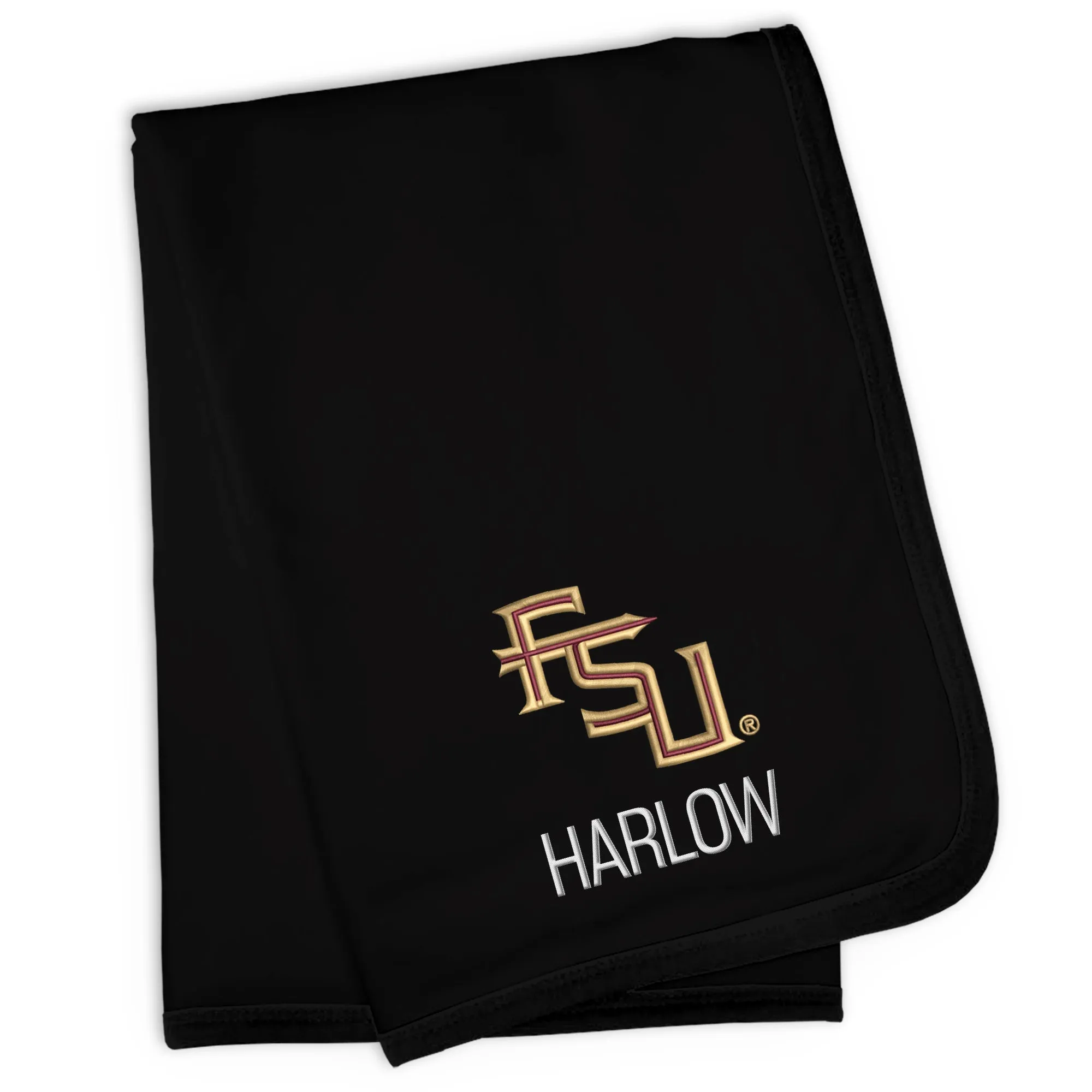 Personalized Florida State Seminoles Stacked Logo Blanket