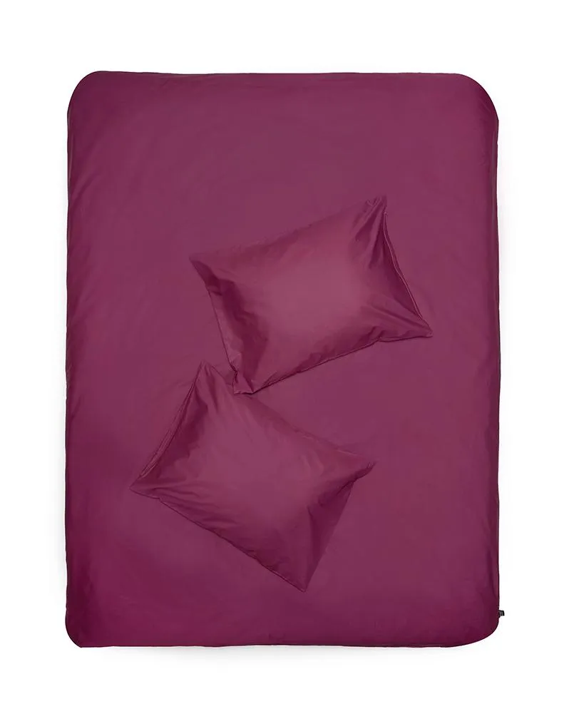 Pima Cotton Percale Bedding in Aubergine Color