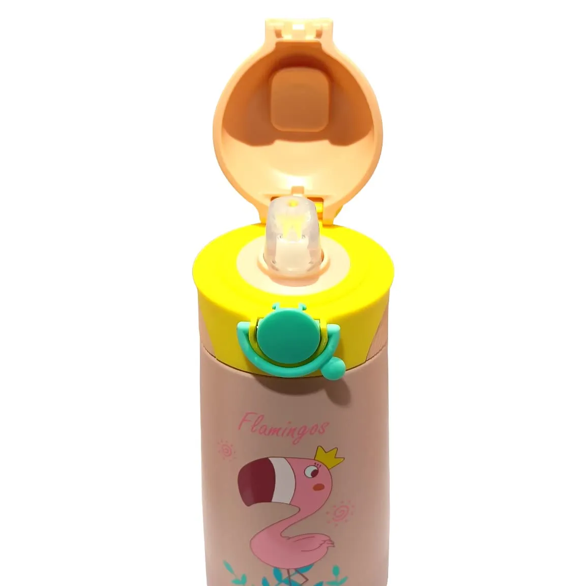 (PINKAH) Kids Cartoon Design Bottle | Stainless Steel (390ML) - Pink