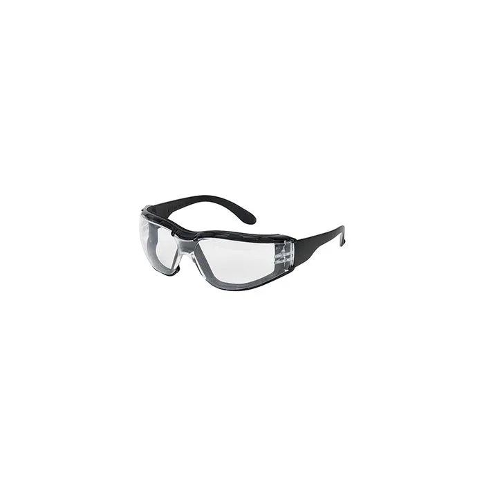 PIP Zenon Z12 Foam 250-01-F020 Rimless Safety Glasses with Clear AF Lens, Black, One Size, 1 Pair