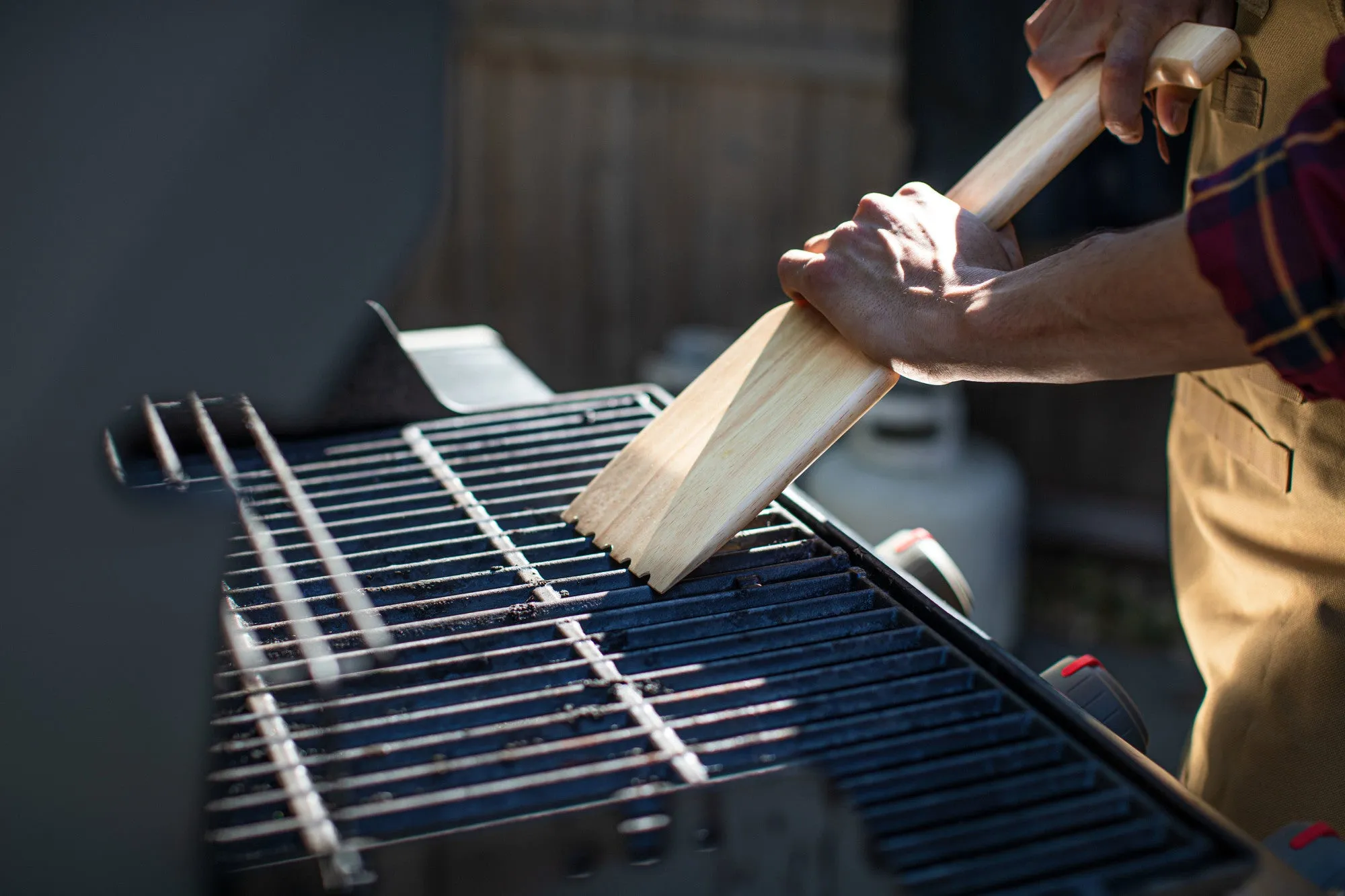 Pittsburgh Penguins - Hardwood BBQ Grill Scraper with Bottle Opener