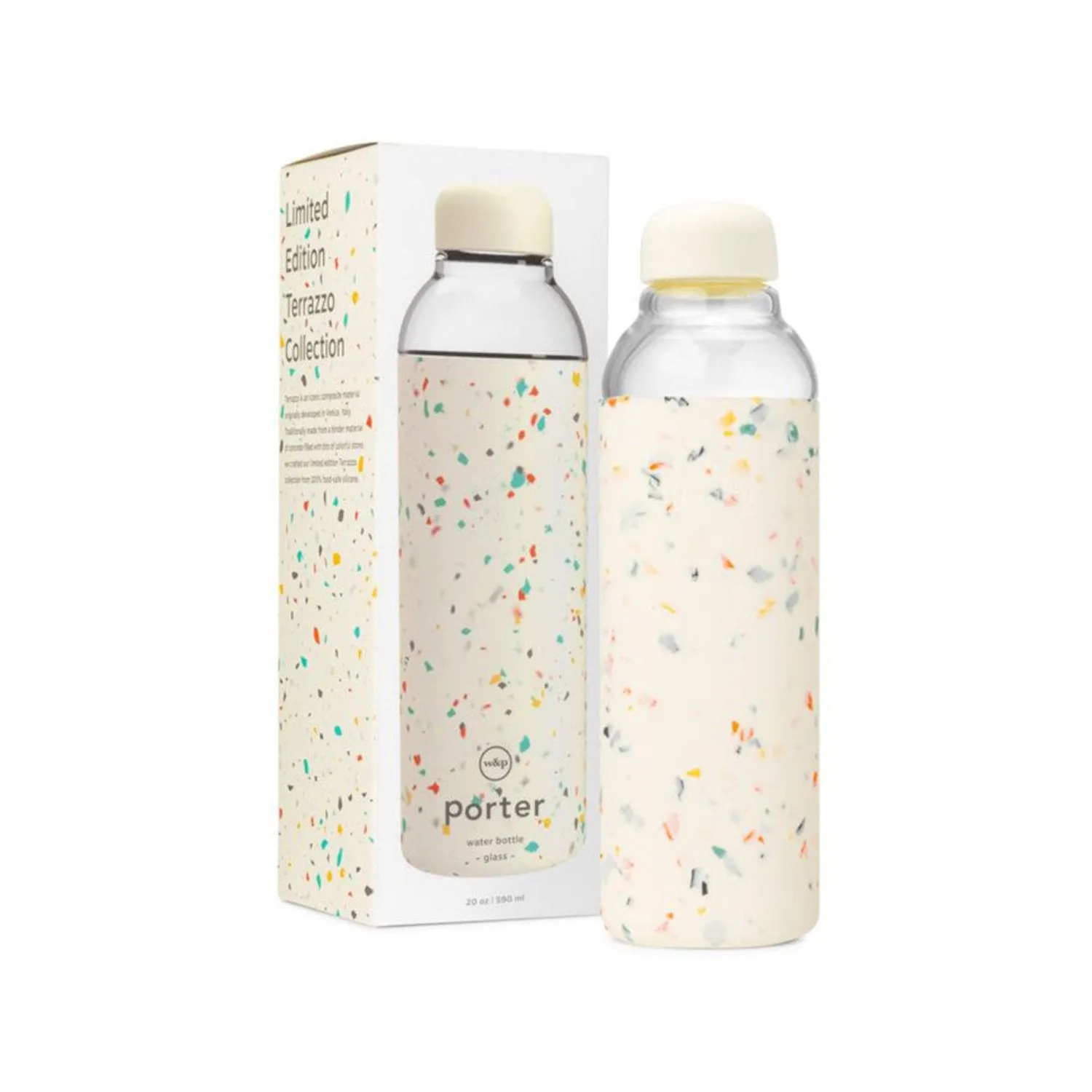 porter | glass bottle | terrazzo cream - LC